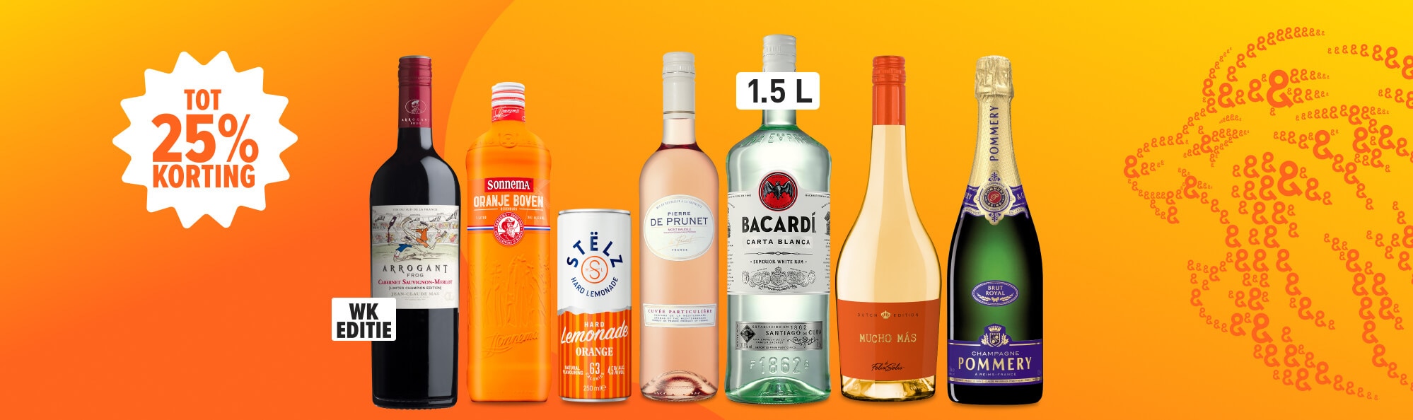 De WK spirit begint bij ons. Scoor bijvoorbeeld een van onze limited edition wk artikelen zoals jagermeister nu tot 25% korting. 